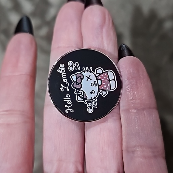 Hello Zombie ✦ Enamel Pin ✦ Hello Kitty as a Zombie Lapel Badge NWT - Picture 3 of 10